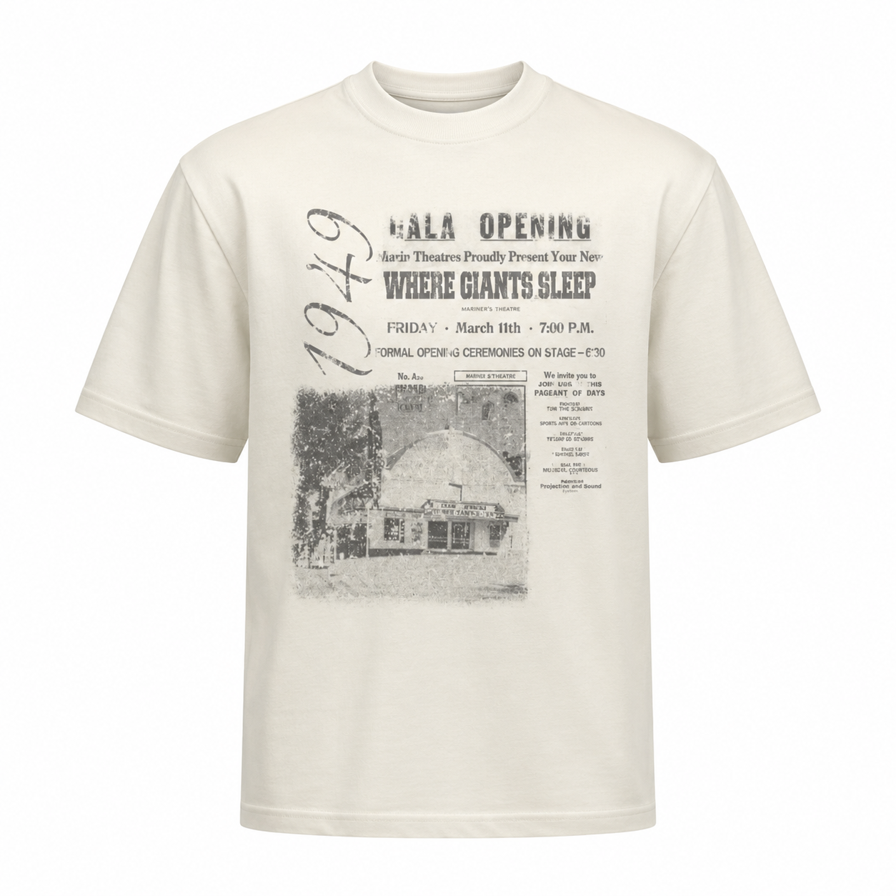 VINTAGE GALA OPENING CROPPED TEE