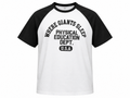 WHERE GIANTS SLEEP P.E. DEPT RAGLAN TEE